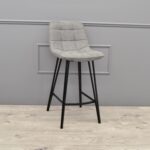 Laus Bar Stool Eco-Leather Grey - Image 2