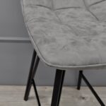 Laus Bar Stool Eco-Leather Grey - Image 3