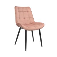 Hans (Hlr44) Velvet Rusty + Black Legs Chair 
