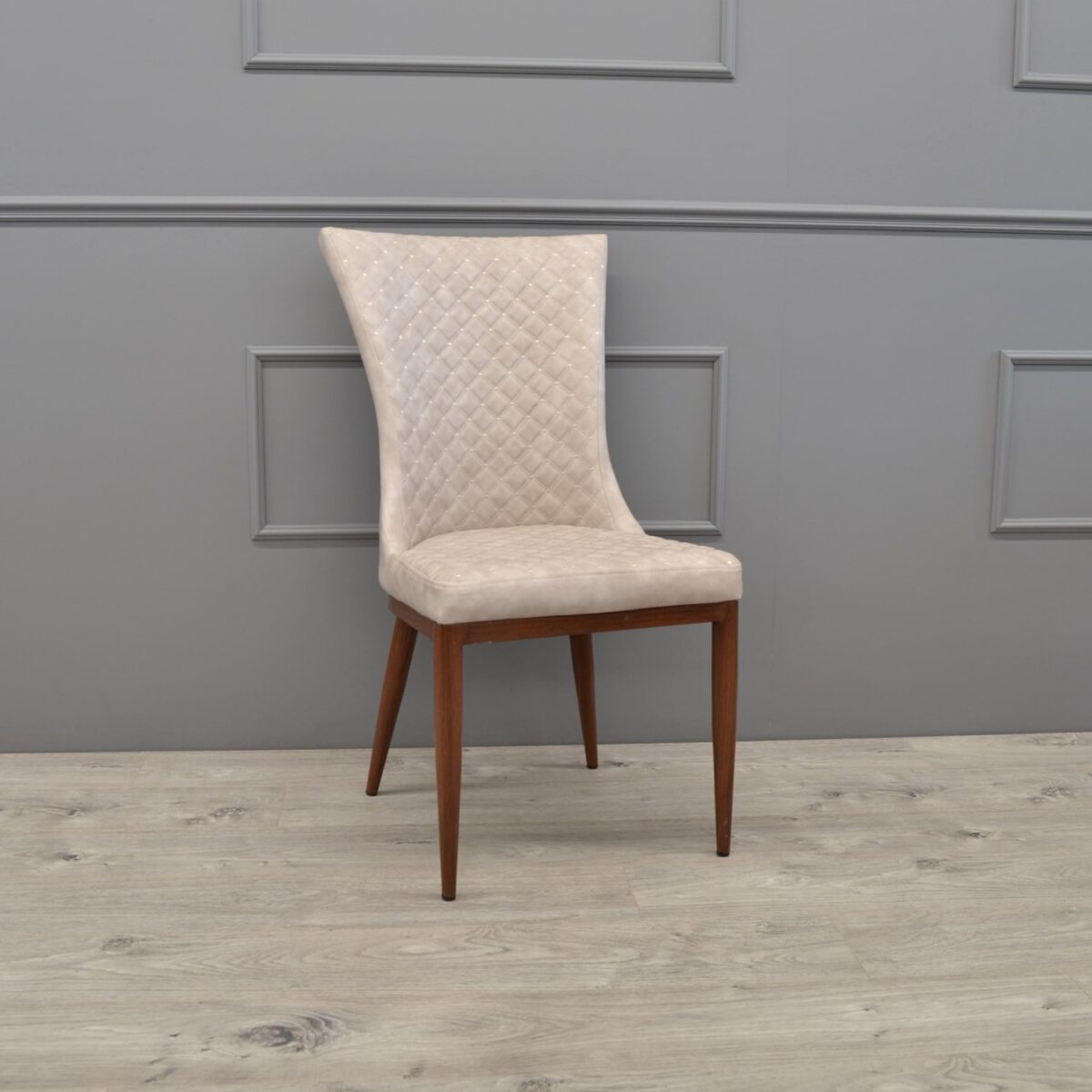 C-64 Beige Eco Leather Transprint Chair - Image 2