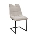 Beige Comfort Chair Bring comfort to your kitchen with the Confort Beige chair. Upholstered in soft fabric with protective metal legs, this chair is perfect for moments of relaxation. Also available in other colors and materials!