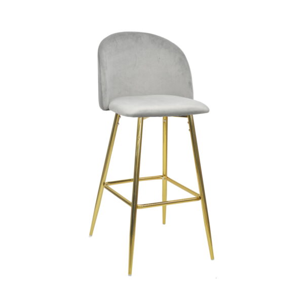 Maya Grey Velvet Bar Chair