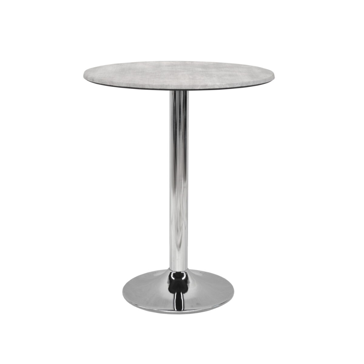 Werzalit Table Grey Ø60 Discover the Werzalit Grey Ø60 table, perfect for your kitchen! With a chrome metal base and a weather-resistant werzalit top, it is ideal for open spaces. Easy to maintain, featuring a modern design and the perfect dimensions to add comfort and style to any environment.