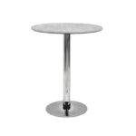 Werzalit Table Grey Ø60 Discover the Werzalit Grey Ø60 table, perfect for your kitchen! With a chrome metal base and a weather-resistant werzalit top, it is ideal for open spaces. Easy to maintain, featuring a modern design and the perfect dimensions to add comfort and style to any environment.