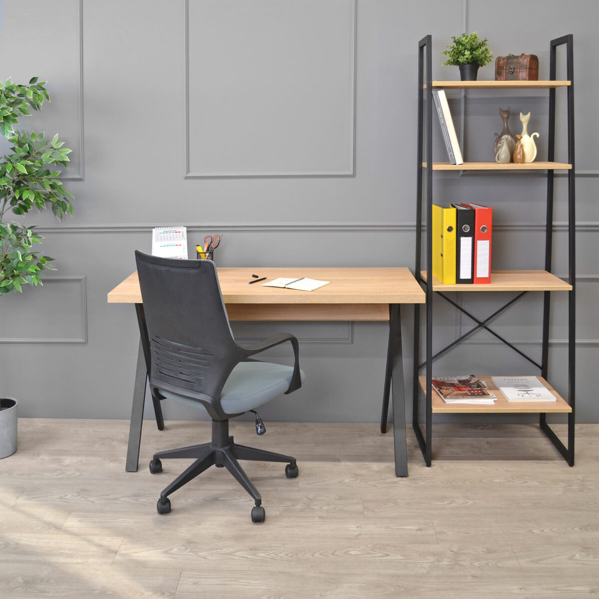 Alexa Desk Sonoma/Black - Image 2