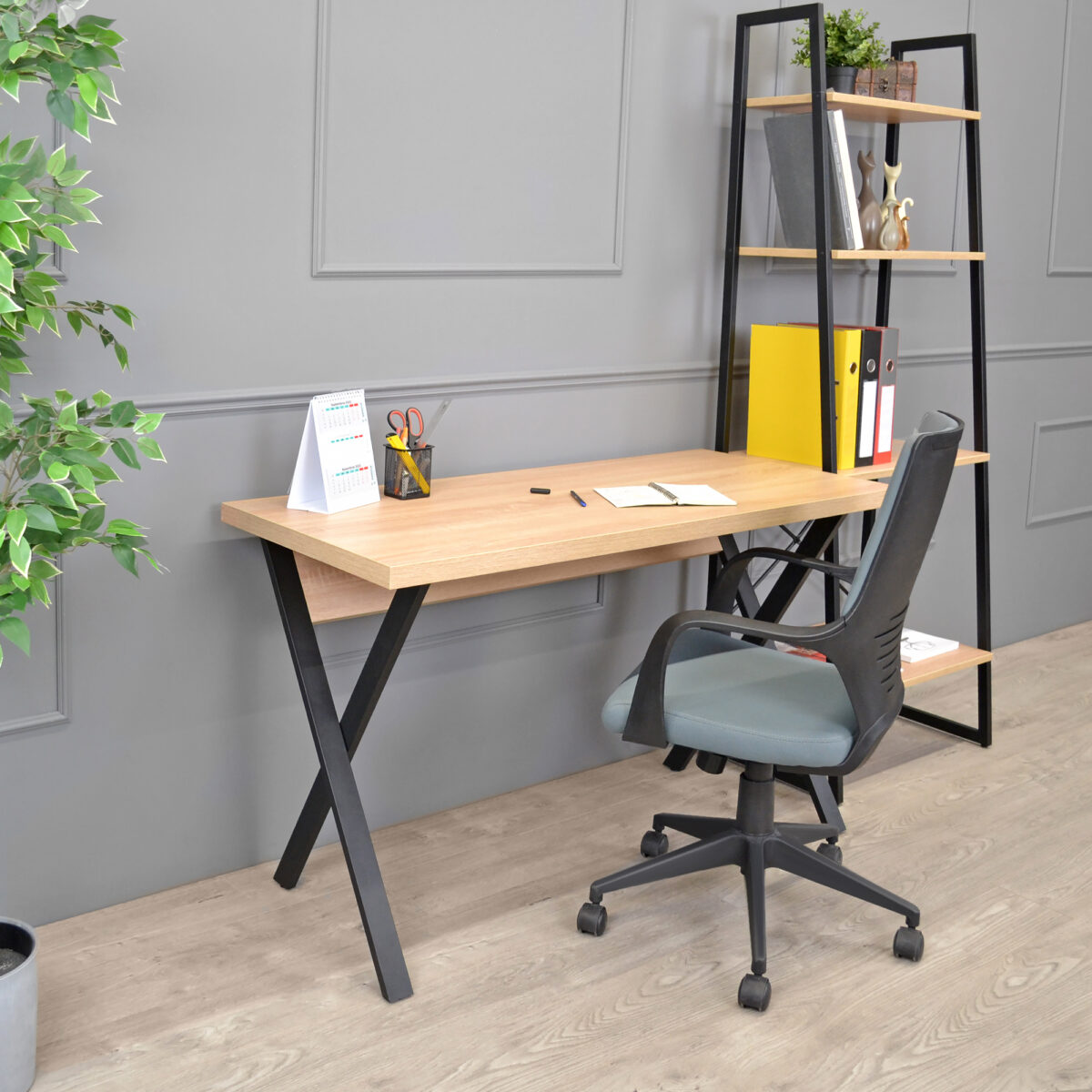 Alexa Desk Sonoma/Black - Image 4
