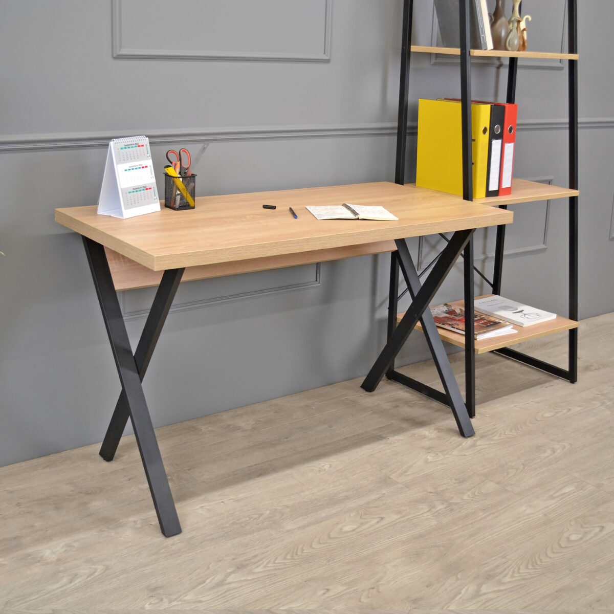 Alexa Desk Sonoma/Black - Image 6