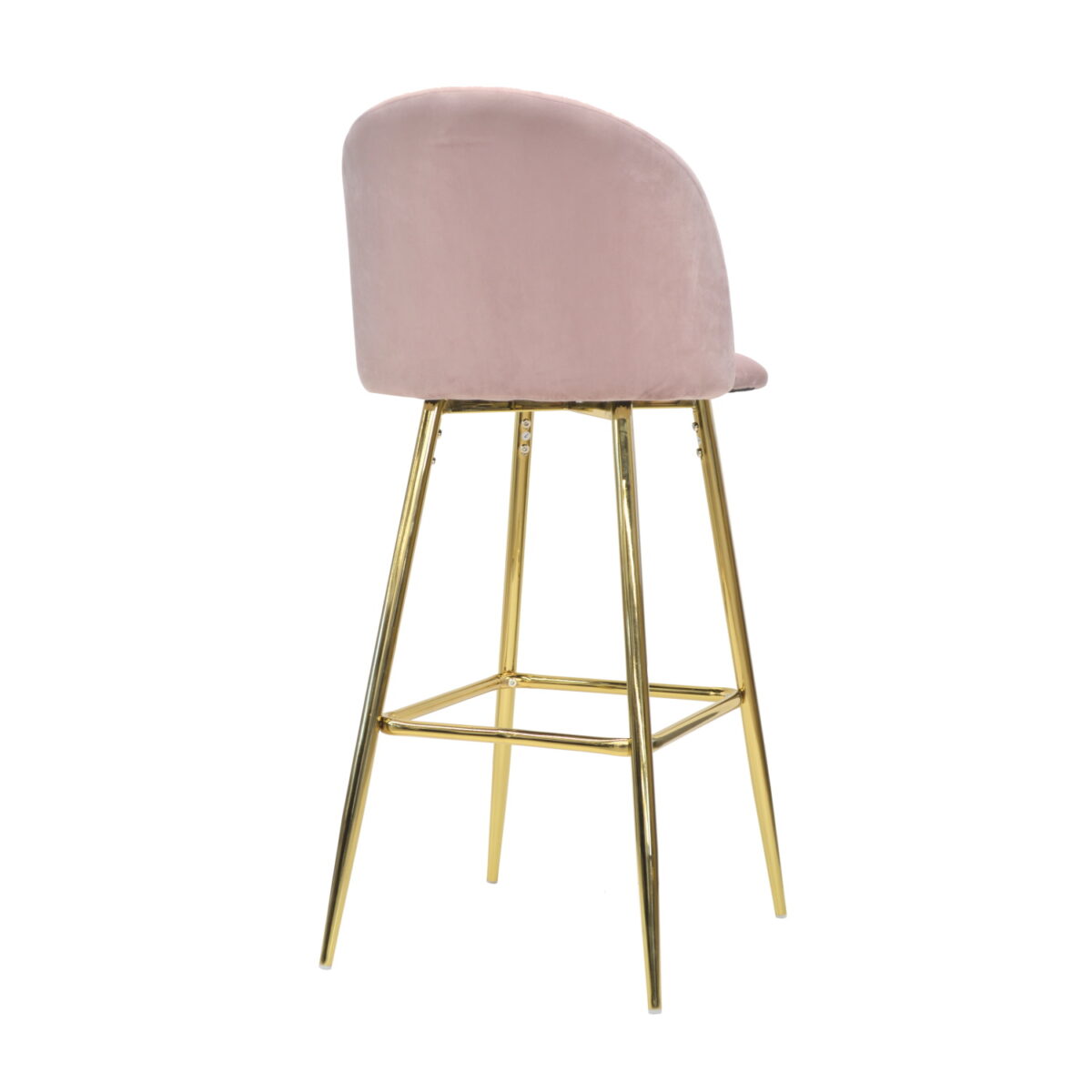 Maya Pink Velvet Bar Stool - Image 6
