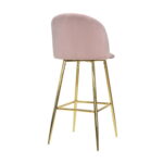 Maya Pink Velvet Bar Stool - Image 6