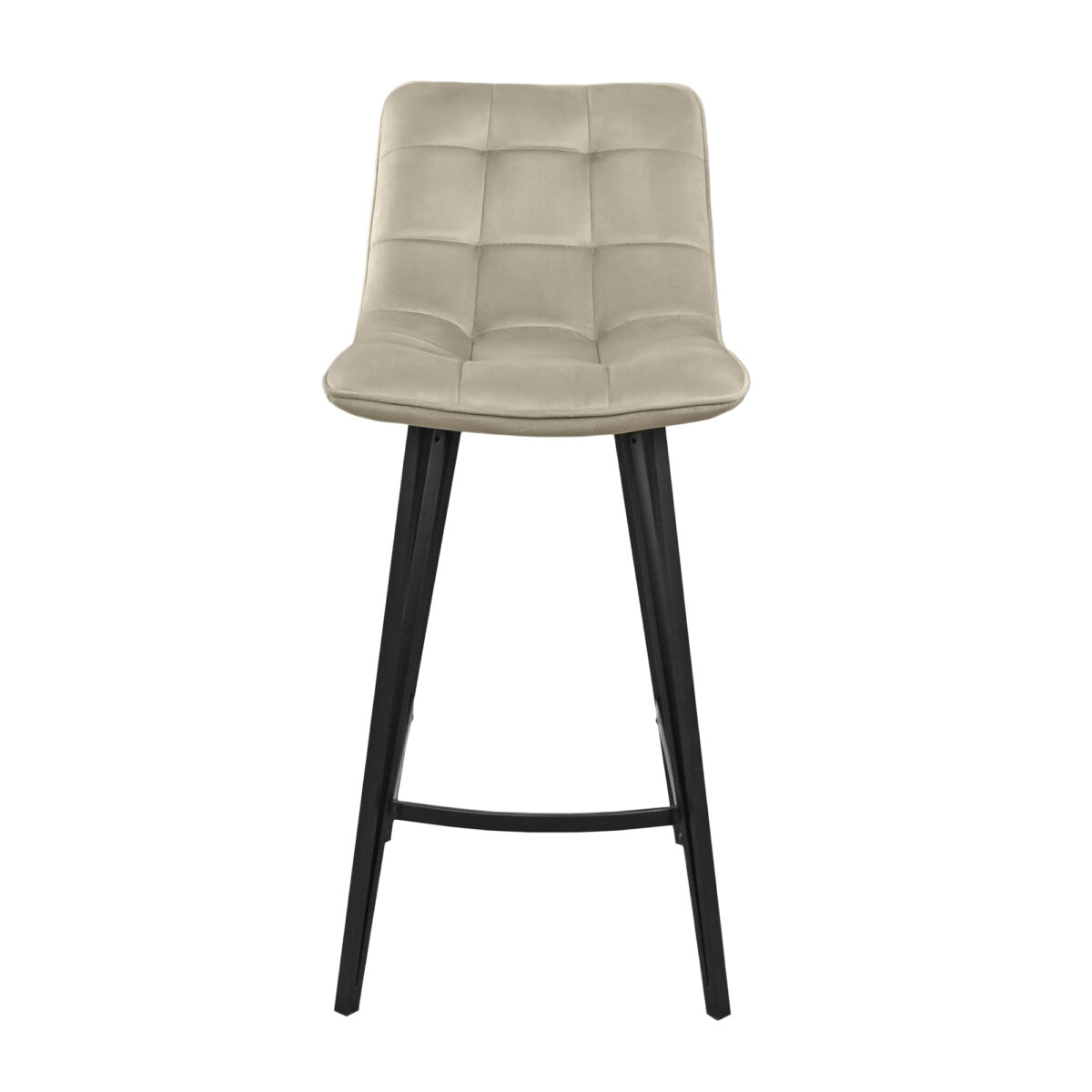 Laus Cappuccino Velvet Bar Chair - Image 5