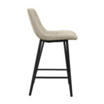Laus Cappuccino Velvet Bar Chair - Image 6
