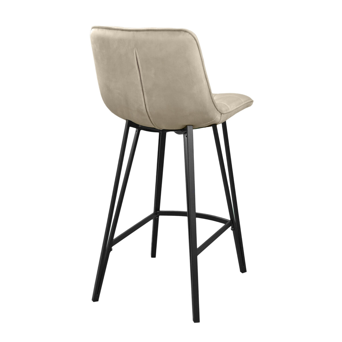 Laus Cappuccino Velvet Bar Chair - Image 7