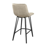 Laus Cappuccino Velvet Bar Chair - Image 7