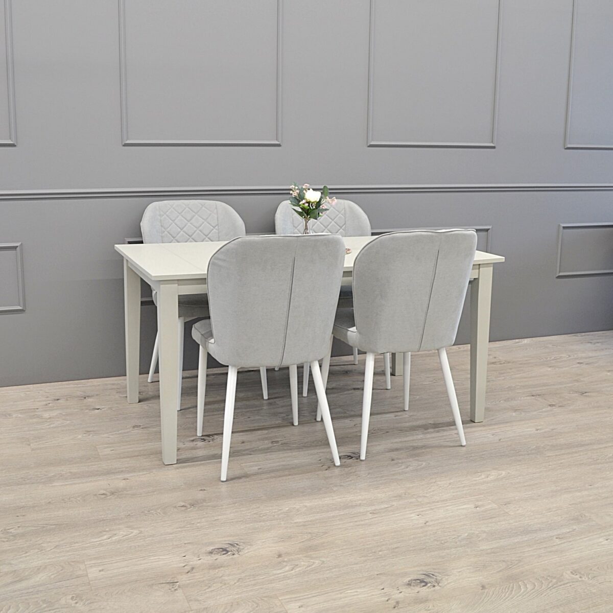 Beaumont Light Grey Extendable Table - Image 2