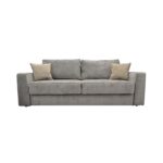 Tomson Grey Convertible Sofa Discover the Tomson Grey Extendable Sofa, perfect for an elegant living room. With a modern design, this sofa features a storage compartment, easily transforms into a comfortable bed, and includes soft decorative pillows. Comfort and style in one product!