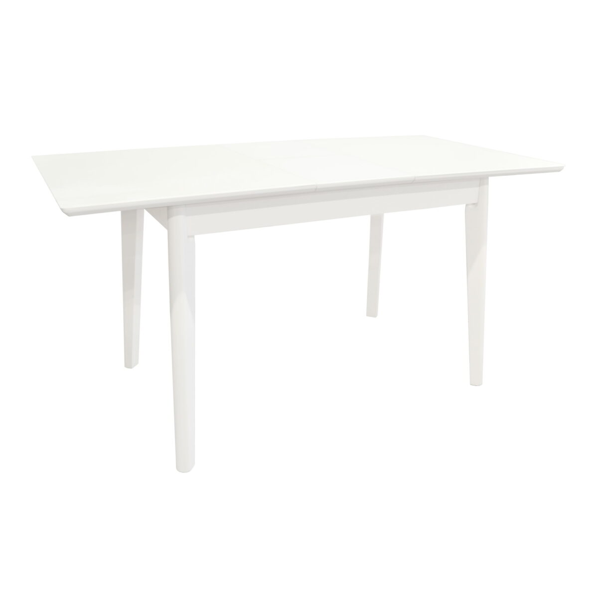 Extensible Table MG-A05 White Glass + White Legs 120/150x75 - Image 2