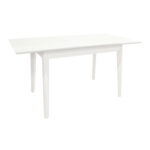 Extensible Table MG-A05 White Glass + White Legs 120/150x75 - Image 2