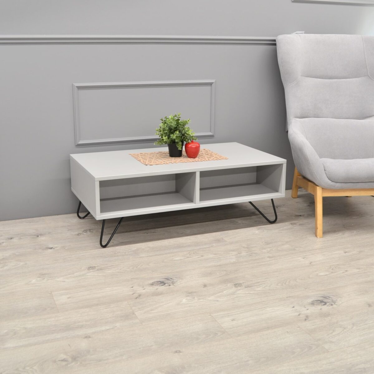 Mia Grey/Black Coffee Table - Image 3