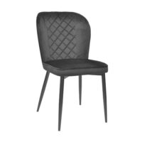 Стул Tusk Catifea Black+Black Legs Создайте уют в вашем интерьере с креслом Tusk Catifea Black. Изготовлено из фанеры и полиуретановой пены, обито приятным бархатом. Черные металлические ножки с пластиковыми заглушками защитят пол. Высота 90 см, ширина 47 см, глубина 45 см.