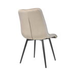Capella Chair Beige Velvet HLR9 + Black Legs - Image 5