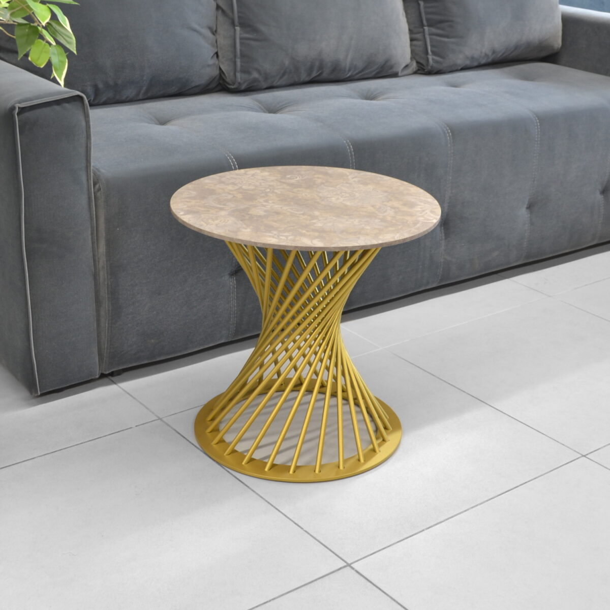 Felicia Coffee Table Cleaf+Golden Leg H47 - Image 5