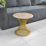 Felicia Coffee Table Cleaf+Golden Leg H47 - Image 5