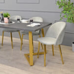 FRIDA Table Black Marble + Golden Legs 180×90 - Image 3