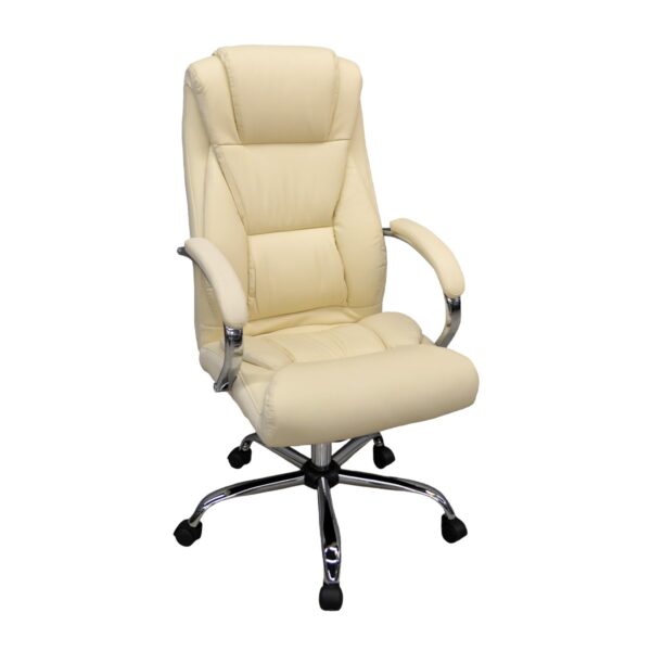 Office Armchair BX-3807 Beige Discover comfort and style with the BX-3807 Beige office chair. Made from quality materials, featuring a metal base and eco-leather upholstery, this chair offers various adjustments for an optimal office experience. Ideal for modern workspaces!