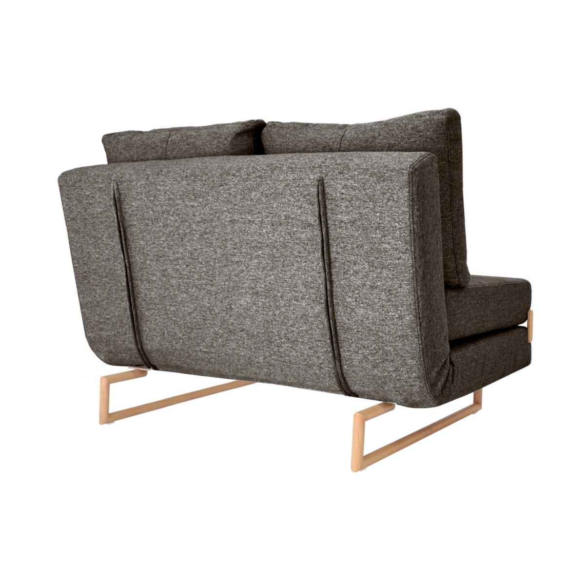 Lm-105 Expandable Sofa (120 cm) Dark Grey - Image 6