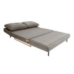 Lm-105 Extendable Sofa (150 cm) Dark Grey - Image 6