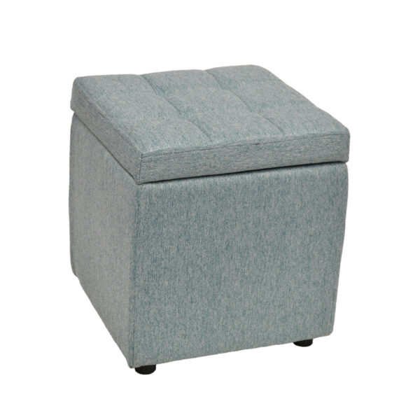 Pouf Lm-109 Blue Discover the LM-109 Blue Pouf, an elegant choice for any office or room! Upholstered in soft fabric, it features storage space and a design that is easy to move. Add a splash of color and comfort to your interior!