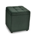 Puff Lm-109 Green Discover the LM-109 Green Pouf, an elegant and versatile chair for the office or living room. Upholstered in soft velvet, with a sturdy wood and plywood frame, this pouf also offers a practical storage space. Flexible and lightweight, it integrates perfectly into any decor!