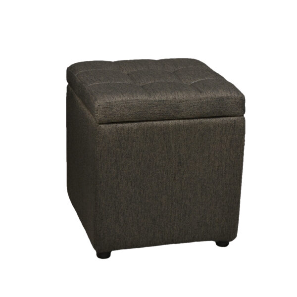 Puff Lm-109 Brown Discover the LM-109 Brown pouf, perfect for the office or living room! Upholstered in soft fabric and featuring a durable frame, this pouf also offers functionality with its storage space. Ideal for any interior, whether classic or modern.
