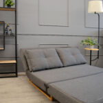 Lm-105 Extendable Sofa (150 cm) Dark Grey - Image 4