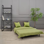 Lm-105 Expandable Sofa (120 cm) Dark Grey - Image 4