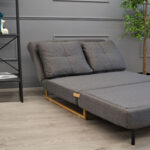 Lm-105 Expandable Sofa (120 cm) Dark Grey - Image 5