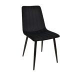 Стул Dc-90 (N66) Catifea Black+Black Legs Стул DC-90 Catifea Black с черными ножками — идеальное решение для кухни, сочетающее элегантность и комфорт. Прочные металлические ножки и бархатное сиденье обеспечивают долговечность и уют. Доступен в различных цветах для создания стильного интерьера!