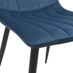 Стул Dc-90 (N63) Catifea Dark Blue+Black Legs — изображение 3
