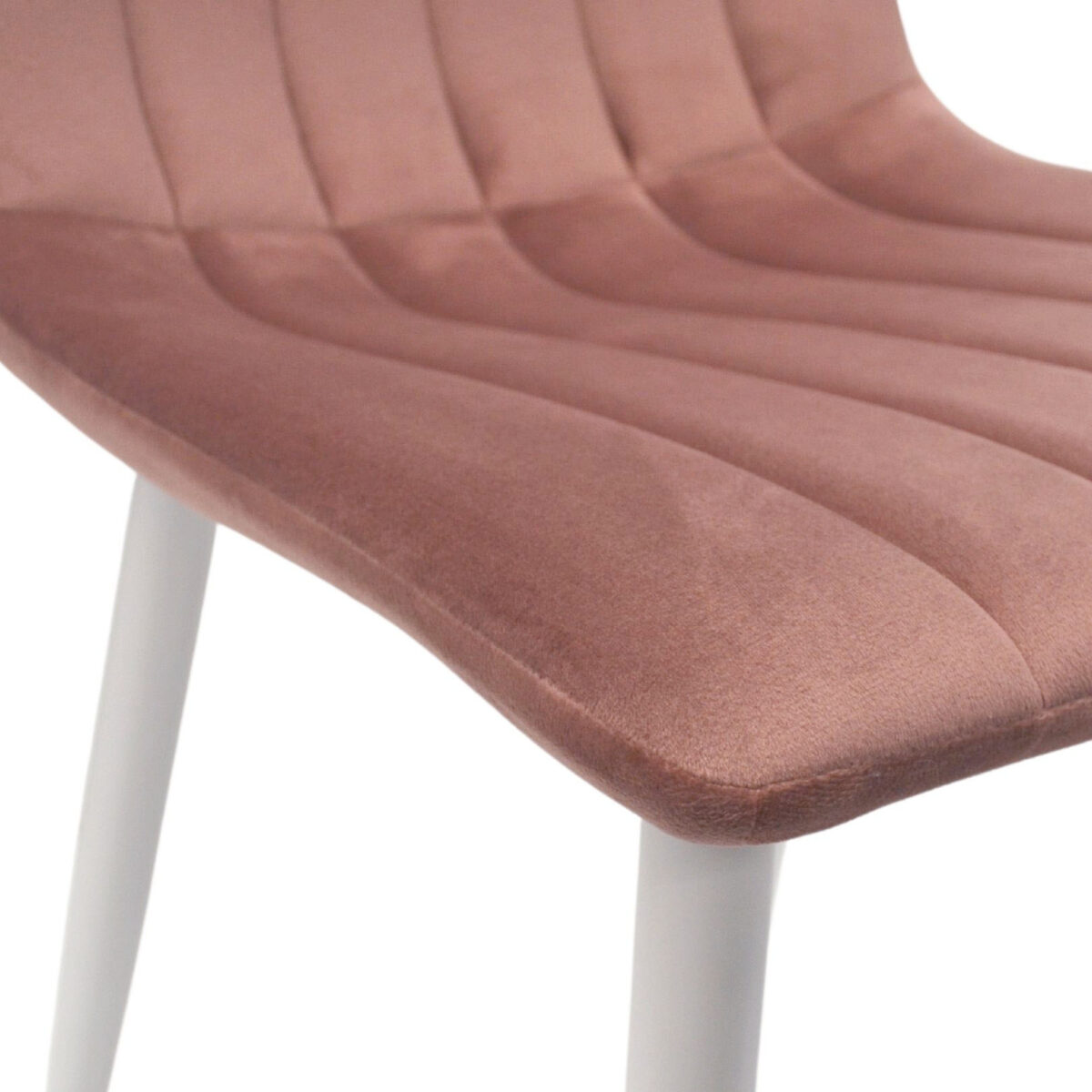 Dc-90 (N44) Rusty Velvet + White Legs Chair - Image 3