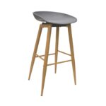 Hector Grey Bar Stool Discover the Hector Grey bar stool, perfect for modern kitchens! With a sleek and durable design, this stool made of metal and plastic can support up to 150 kg. Its height of 87 cm and color options in white or black make it the ideal choice for a stylish decor.