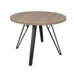 TOKYO Rondo Ulm Table Ø100 Discover the TOKYO Rondo Ø100 table, perfect for your kitchen! With a modern design, melamine-faced top, and metal structure, this comfortable table can accommodate 2-4 people. Customizable in various colors, the table brings style and comfort to your home!