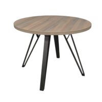 TOKYO Rondo Ulm Table Ø100 Discover the TOKYO Rondo Ø100 table, perfect for your kitchen! With a modern design, melamine-faced top, and metal structure, this comfortable table can accommodate 2-4 people. Customizable in various colors, the table brings style and comfort to your home!