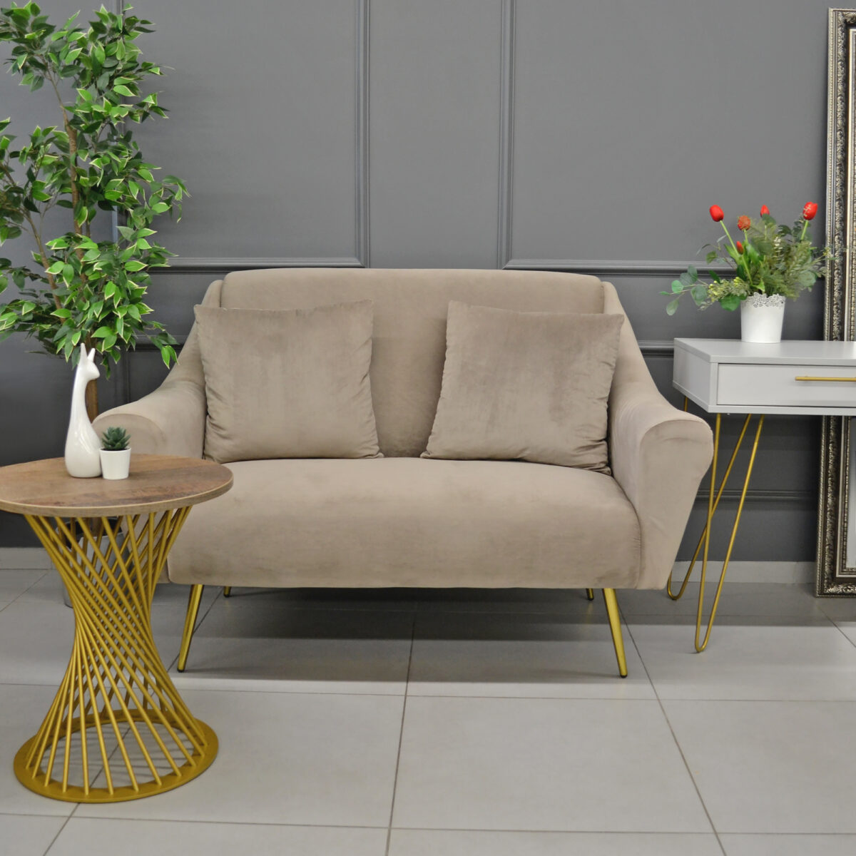 Диван GLORIOSA 2 Light Brown — изображение 3