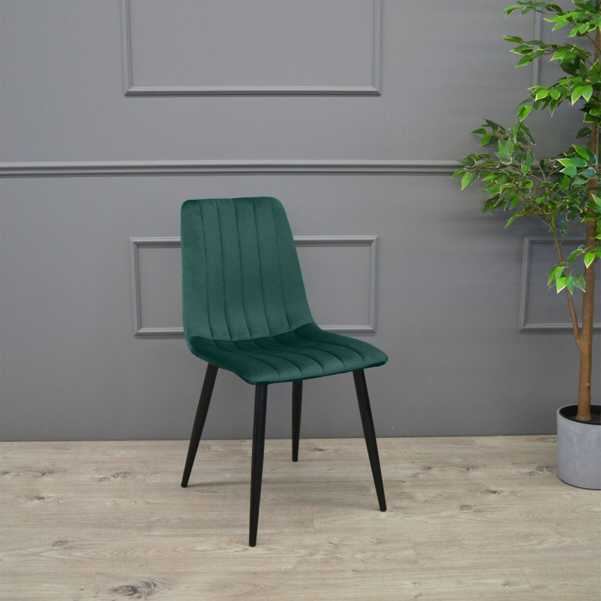 Стул Dc-90 (N57) Catifea Green+Black Legs — изображение 4