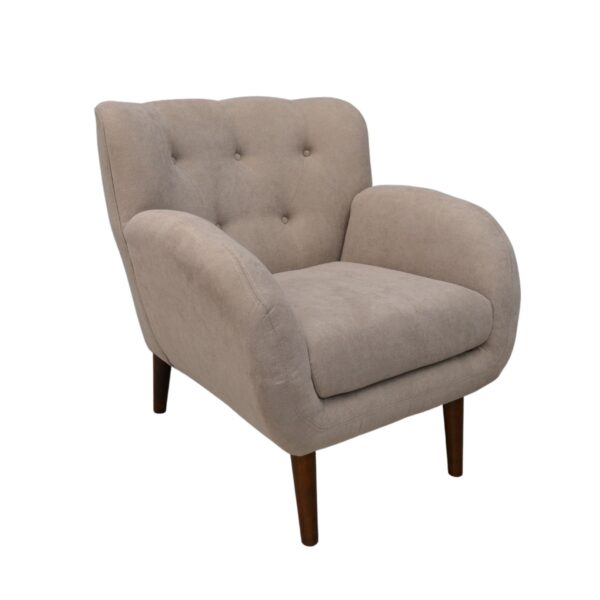 GLORY Armchair Light Brown Discover the comfort offered by the GLORY Light Brown armchair! With its elegant design and upholstered in fabric, it perfectly integrates into any decor. Made from plywood and polyurethane foam, it ensures comfort and durability. Ideal for the office or living room!