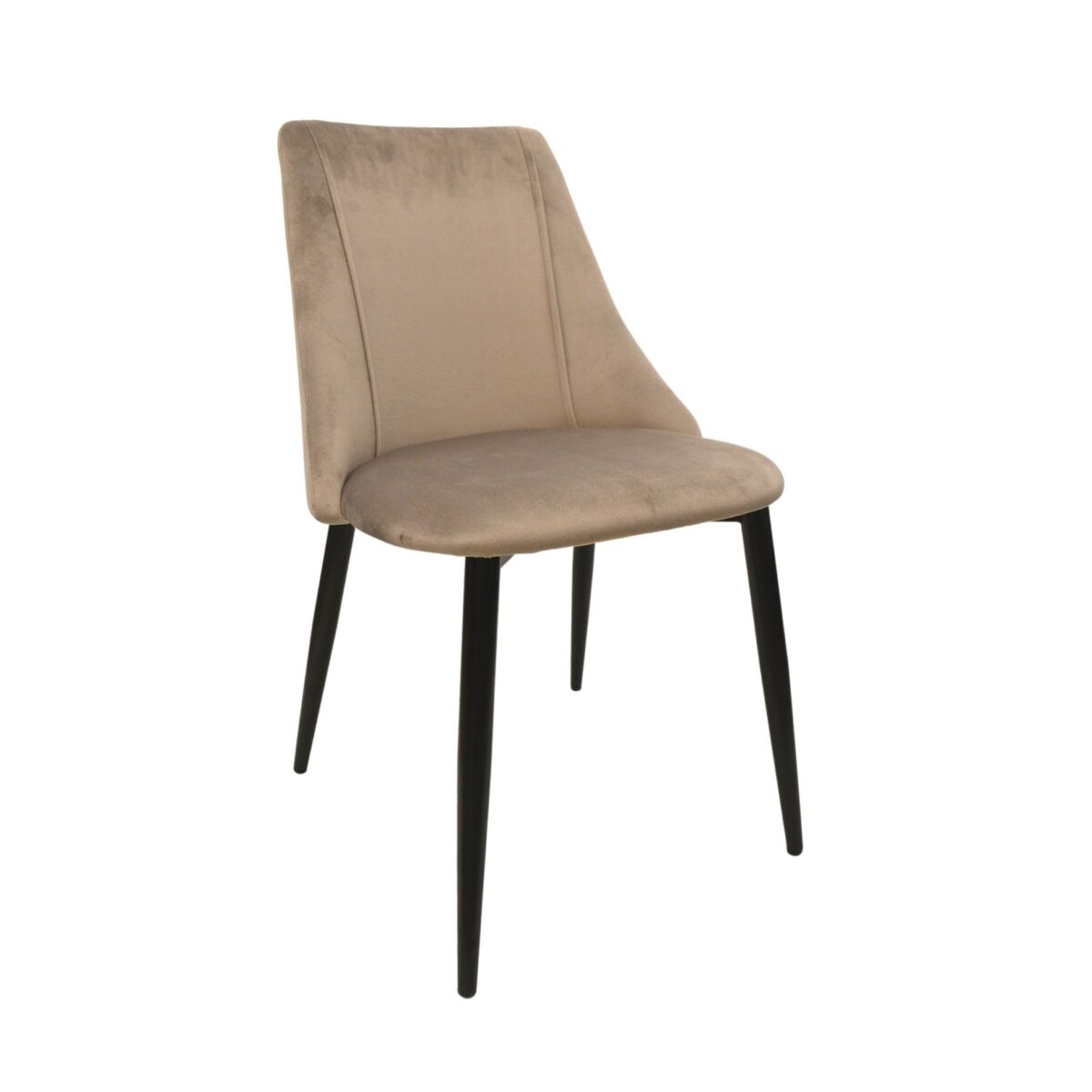 Ari Beige Black Legs Chair