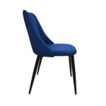Ari Chair Dark Blue Black Legs - Image 4