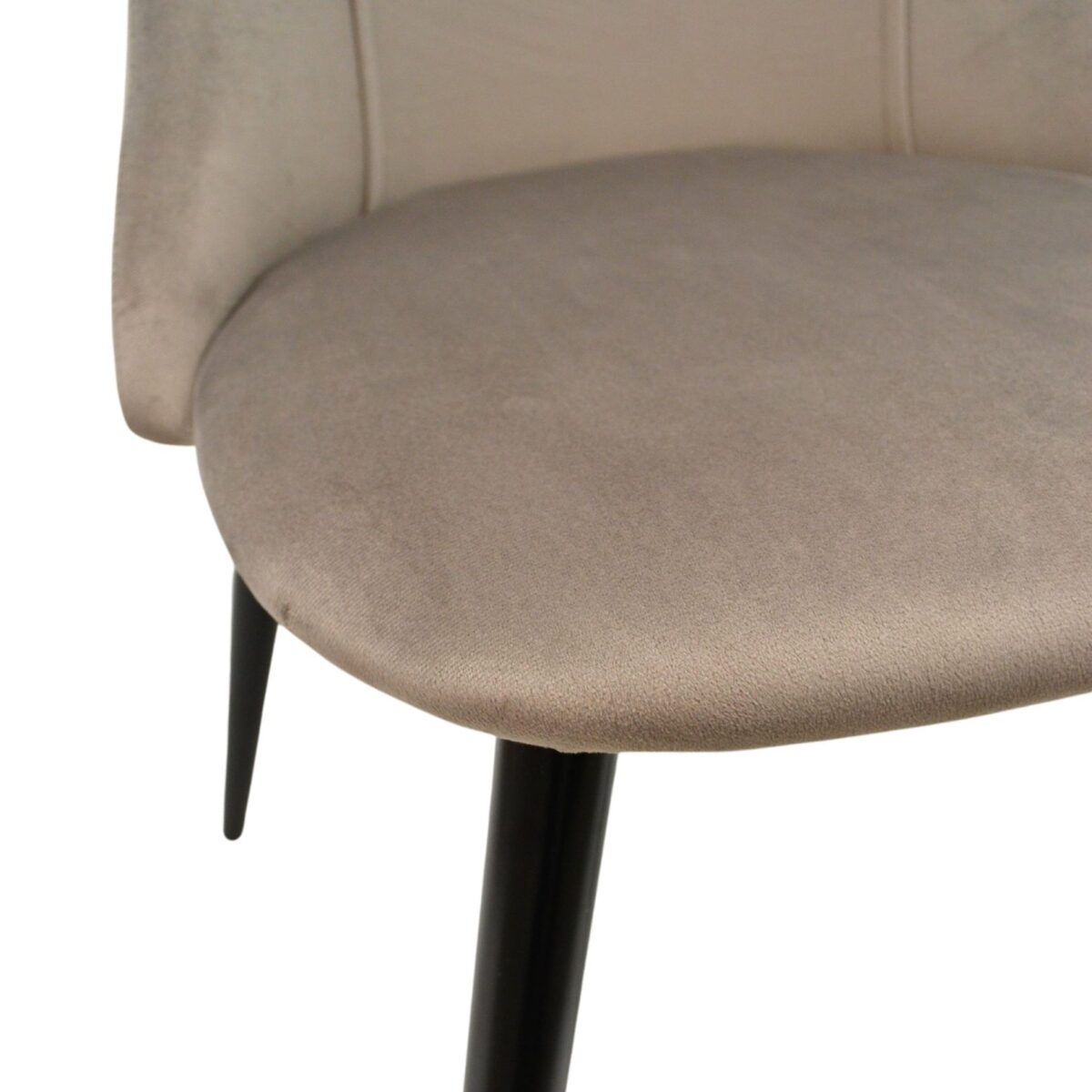 Ari Beige Black Legs Chair - Image 5