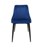 Ari Chair Dark Blue Black Legs - Image 3