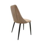 Ari Beige Black Legs Chair - Image 2